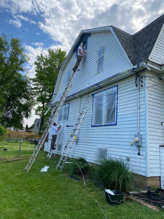 Exterior painting project by TY Painting in Burlington County, NJ