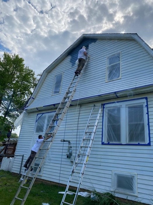 Exterior painting project by TY Painting in Burlington County, NJ
