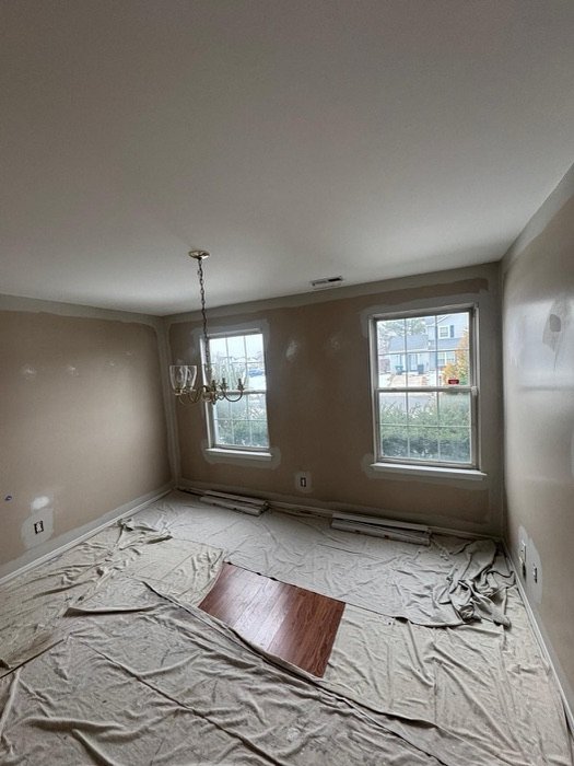 Interior painting project by TY Painting in Burlington County, NJ