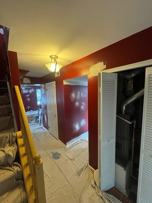 Interior painting project by TY Painting in Burlington County, NJ
