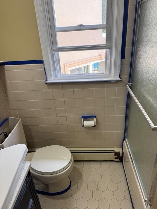 Bathrooms painting project by TY Painting in Burlington County, NJ