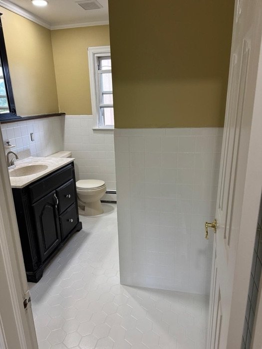 Bathrooms painting project by TY Painting in Burlington County, NJ