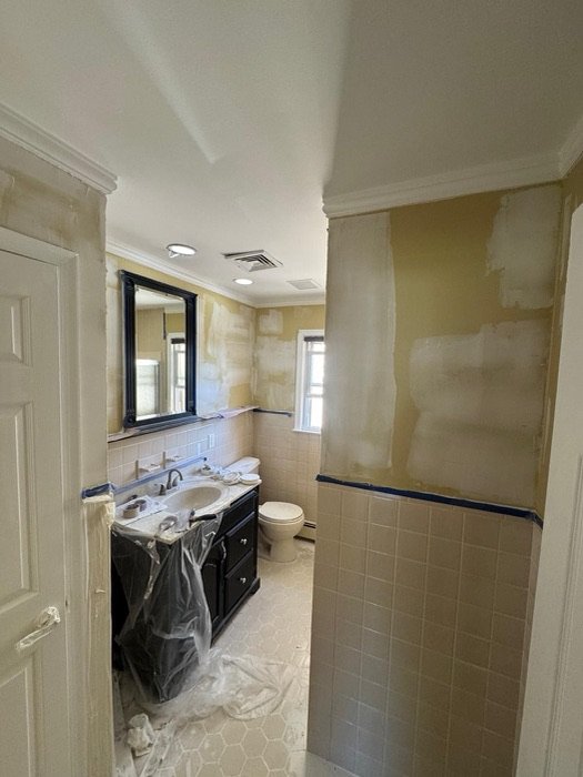 Bathrooms painting project by TY Painting in Burlington County, NJ