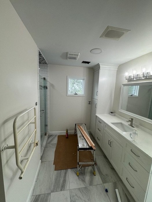 Bathrooms painting project by TY Painting in Burlington County, NJ