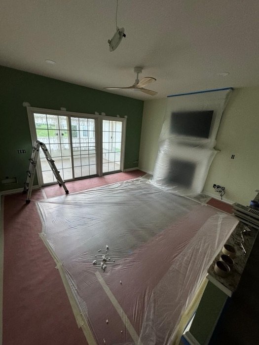 Interior painting project by TY Painting in Burlington County, NJ