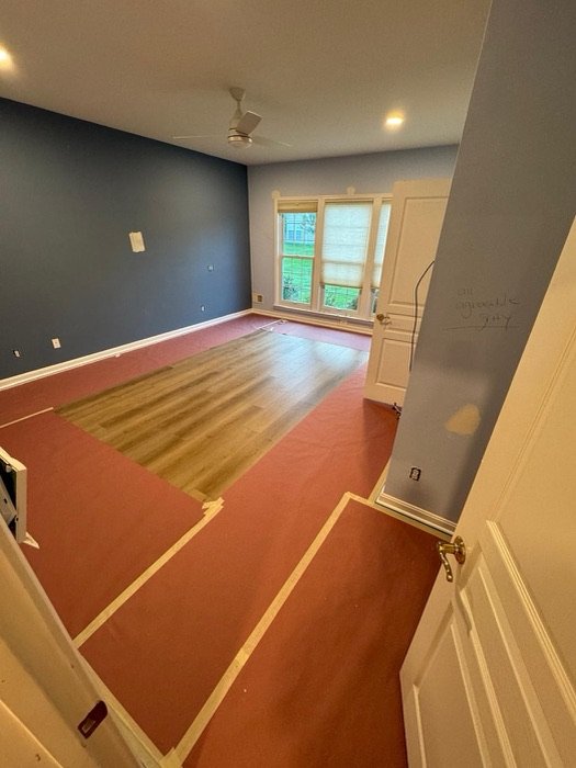 Interior painting project by TY Painting in Burlington County, NJ