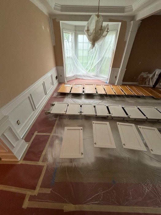 Interior painting project by TY Painting in Burlington County, NJ